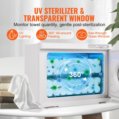 Hot Towel Warmer23L Large Capacity Spa Hot Towel Warmers with See Through Window