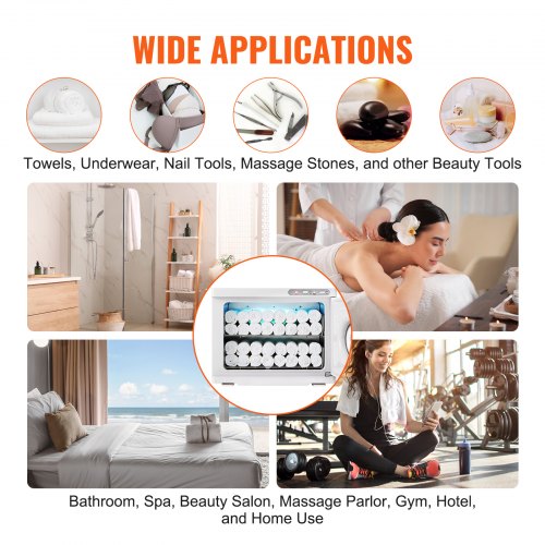 Hot Towel Warmer23L Large Capacity Spa Hot Towel Warmers with See Through Window