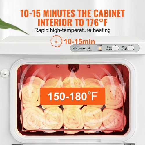Hot Towel Warmer 8L Spa Hot Towel Warmer Cabinet 2in1 Towel Warmer