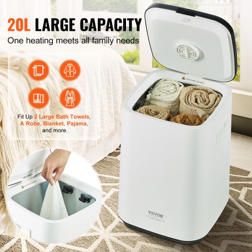Towel Warmer 20L Towel Warmer Bucket with 24h Delay Timer 204060 Min
