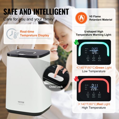 Towel Warmer 20L Towel Warmer Bucket with 24h Delay Timer 204060 Min