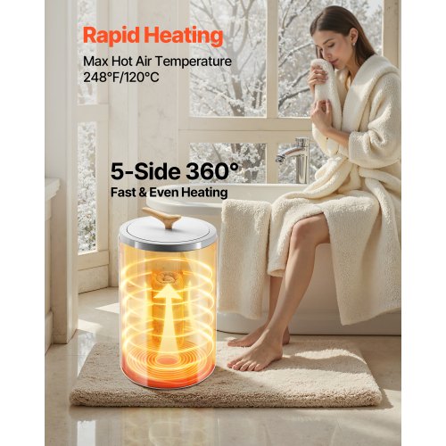 Towel Warmer Bucket 20L Heated Towel Warmer with LED Screen Large Blanket