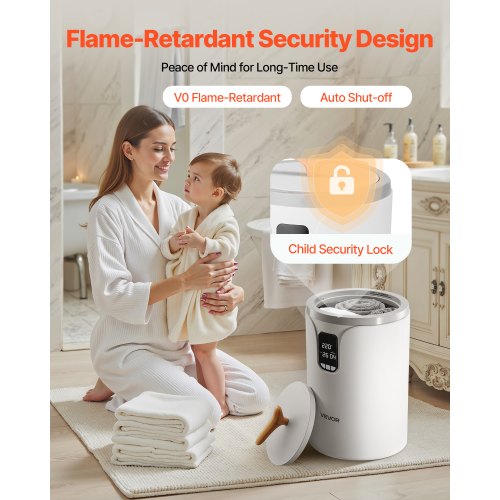 Towel Warmer Bucket 20L Heated Towel Warmer with LED Screen Large Blanket