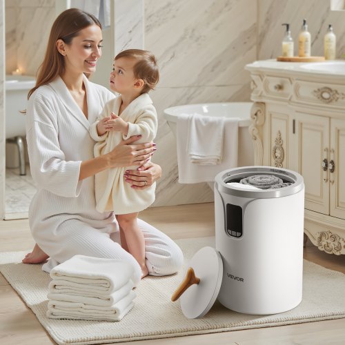Towel Warmer Bucket 20L Heated Towel Warmer with LED Screen Large Blanket