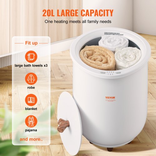 Towel Warmer Bucket 20L Large Towel Warmer for Bathroom Auto Shut Off