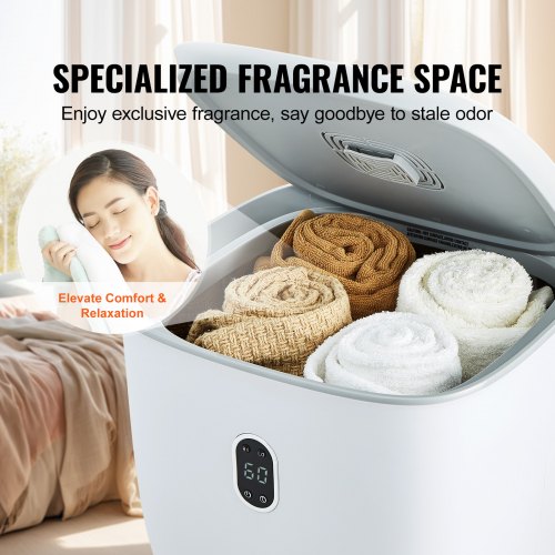 Towel Warmer 25L Towel Warmer Bucket with 2 Heating Modes 20406090 Min