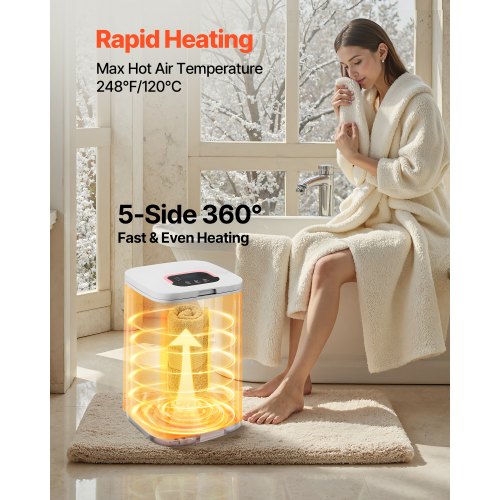 Towel Warmer Bucket 20L Heated Towel Warmer with LED Dispaly Large Blanket