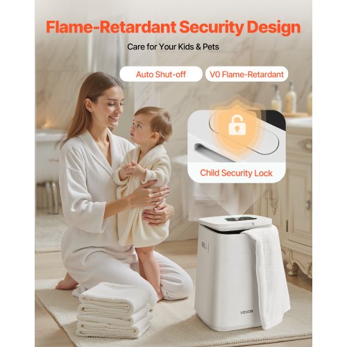 Towel Warmer Bucket 20L Heated Towel Warmer with LED Dispaly Large Blanket