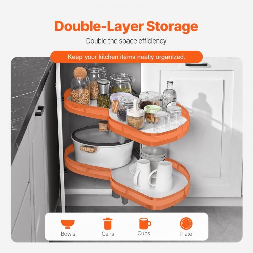 Swing Right Blind Corner Cabinet Pull Out Organizer for 36 inch Width Blind