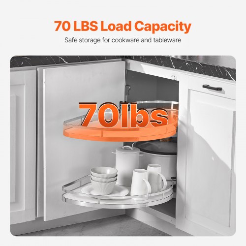 Swing Right Blind Corner Cabinet Pull Out Organizer for 36 inch Width Blind