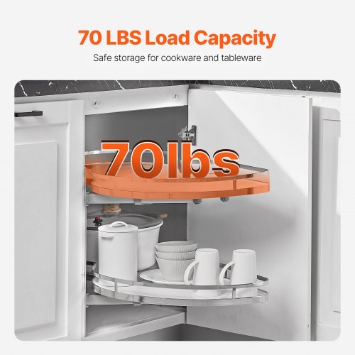 Swing Left Blind Corner Cabinet Pull Out Organizer for 36 inch Width Blind