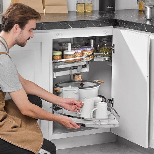 Swing Left Blind Corner Cabinet Pull Out Organizer for 36 inch Width Blind