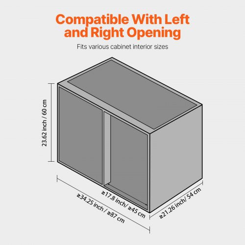 18W Opening Blind Corner Pull Out Organizer 2 Tier 4 Shelf Kitchen Cabinet