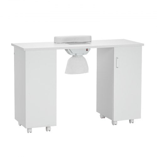 Manicure Table Nail Table Station with Electric Dust Collector Moveable