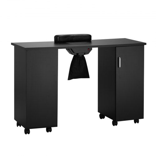 Manicure Table Nail Table Station with Electric Dust Collector Moveable