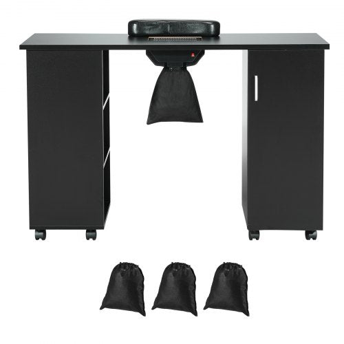 Manicure Table Nail Table Station with Electric Dust Collector Moveable