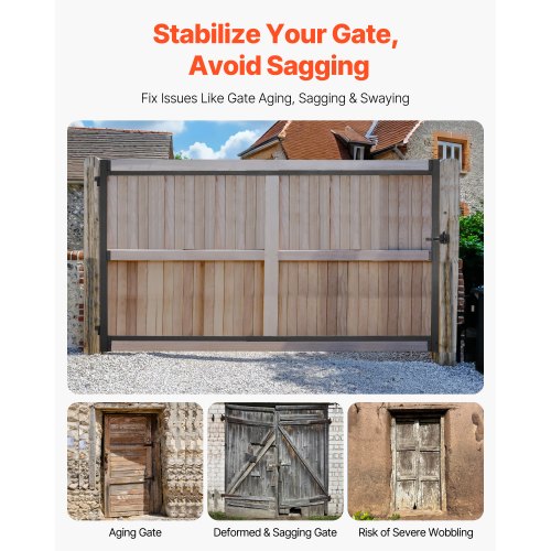 Gate Building Kit Fits 60 to 96 in Wide Openings Up from 6 to 7 ft High
