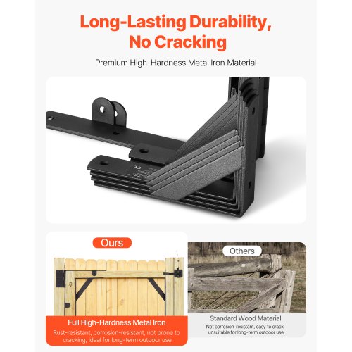 Gate Corner Brace Bracket 2 Sets Anti Sag Gate Frame Hardware Kit Gate