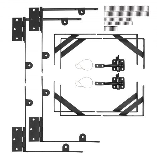 Gate Corner Brace Bracket 2 Sets Anti Sag Gate Frame Hardware Kit Gate