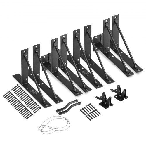 Gate Corner Brace Bracket 2 Sets Anti Sag Gate Frame Hardware Kit Gate