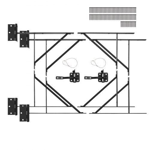 Gate Corner Brace Bracket 2 Sets Anti Sag Gate Frame Hardware Kit Gate