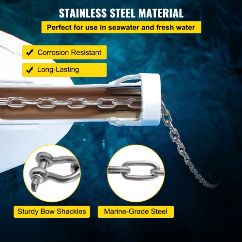 Anchor Chain 6 x 516 316 Stainless Steel Chain 38 Anchor Chain