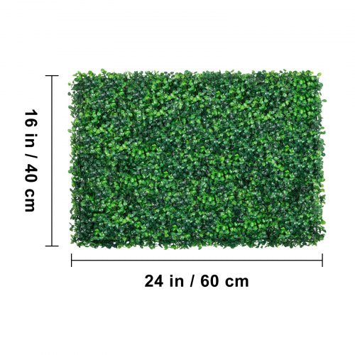 12PCS 24x16 Grass Wall Panels for 32 SQ Feet Boxwood Hedge Wall Panels