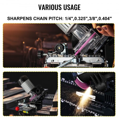 Electric Chainsaw Sharpener 230W Professional MultiAngle Adjustable Chain
