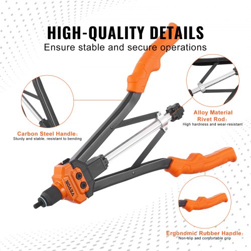 Rivet Nut Tool 16 inch Rivnut Tool Kit with 13PCS Metric and SAE Mandrels
