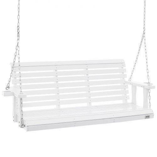 Wooden Porch Swing 5.5 ft Patio bench swing for Courtyard Garden