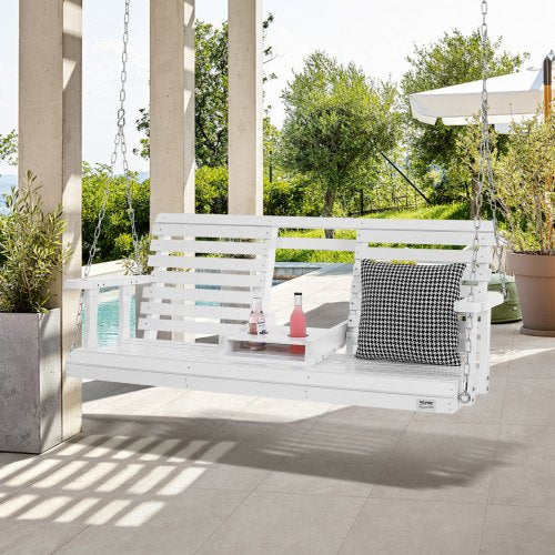 Wooden Porch Swing 5 ft Patio bench swing for Courtyard Garden Upgraded