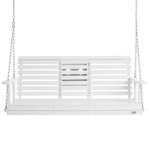 Wooden Porch Swing 5 ft Patio bench swing for Courtyard Garden Upgraded