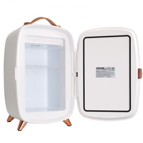 Mini Fridge for Bedroom 6L Luxury Skin Care Fridges with Mirror and LED
