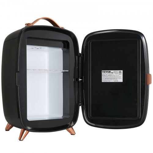 Mini Fridge 6L Skincare Fridge with LED light and HD Mirror ACDC Makeup