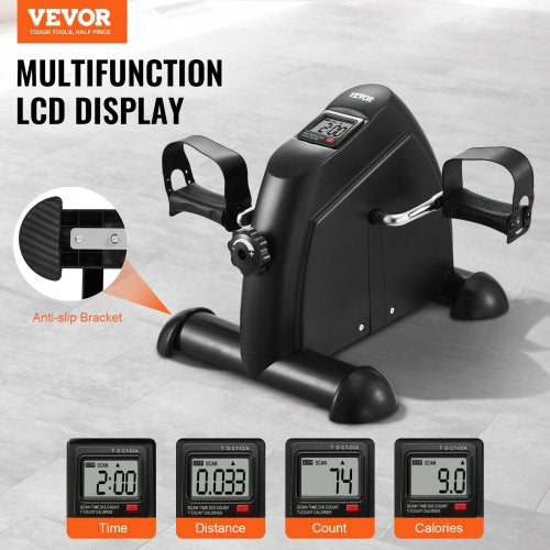 Under Desk Bike Pedal Exerciser Mini Exercise Bike for ArmLeg Exercise