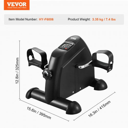 Under Desk Bike Pedal Exerciser Mini Exercise Bike for ArmLeg Exercise
