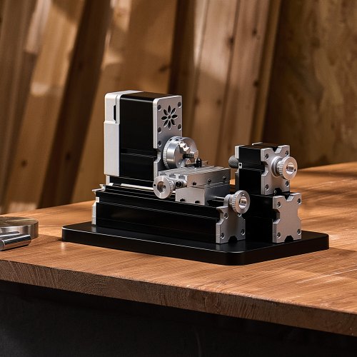Didactical Mini Metal Lathe Machine 276 x 512 in 36W Power Metal Lathe
