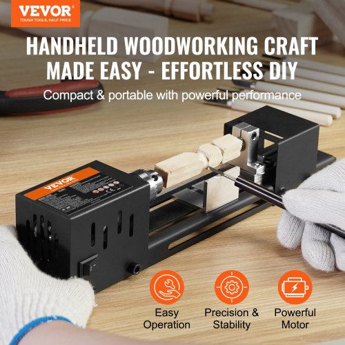 Compact Lathe Machine Dimensions 276 x 6.3 inches 24VDC 96W Includes