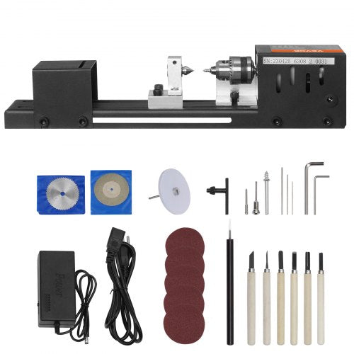 Compact Lathe Machine Dimensions 276 x 6.3 inches 24VDC 96W Includes