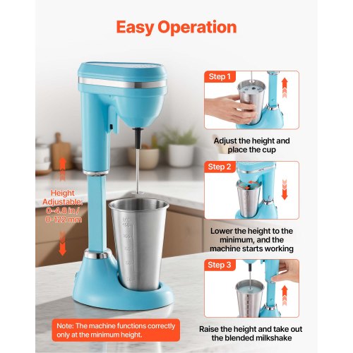Milkshake Maker 100W Milk Shake Maker Mixer Single Head Drink Mixer