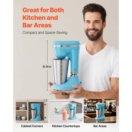 Milkshake Maker 100W Milk Shake Maker Mixer Single Head Drink Mixer