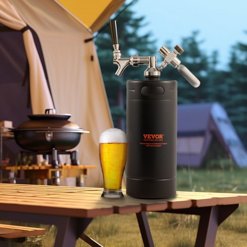 Beer Growler Tap System 128Oz 4L Mini Keg 304 Stainless Steel Pressurized