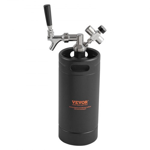 Beer Growler Tap System 128Oz 4L Mini Keg 304 Stainless Steel Pressurized