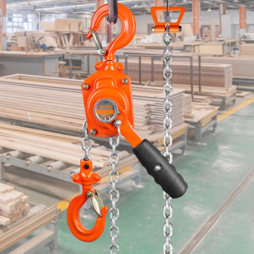 Manual Lever Chain Hoist 12 Ton 1100 lbs Capacity 5 FT Come Along G80