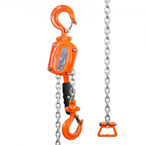 Manual Lever Chain Hoist 12 Ton 1100 lbs Capacity 5 FT Come Along G80