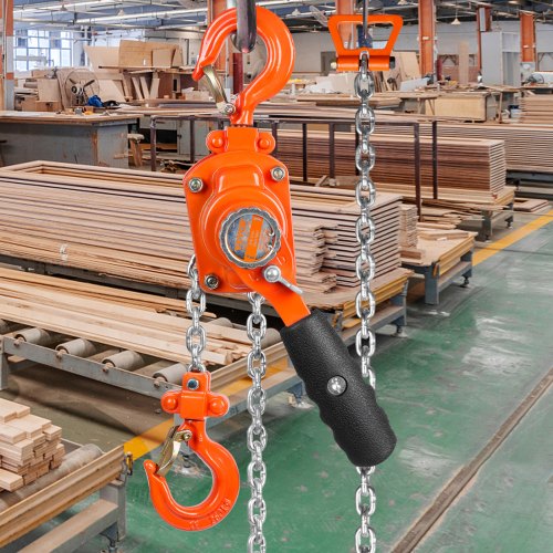 Manual Lever Chain Hoist 14 Ton 550 lbs Capacity 5 FT Come Along G80