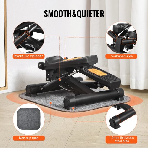 Stair Stepper Mini Stepper for Exercise at Home Hydraulic Fitness Twist