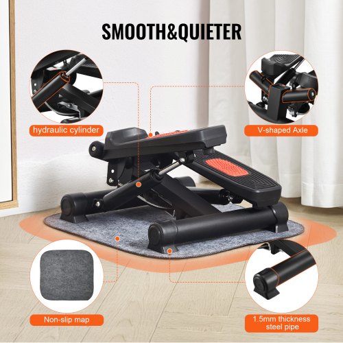 Stair Stepper Mini Stepper for Exercise at Home Hydraulic Fitness Twist