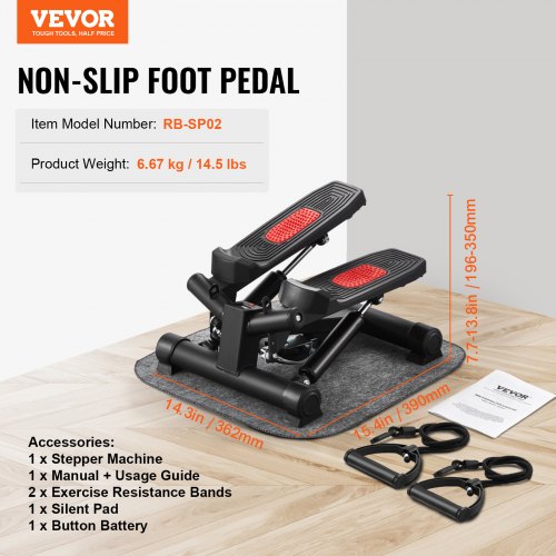 Stair Stepper Mini Stepper for Exercise at Home Hydraulic Fitness Twist