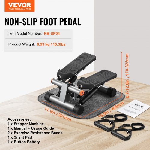 Stair Stepper Mini Stepper for Exercise at Home Hydraulic Fitness Stepper